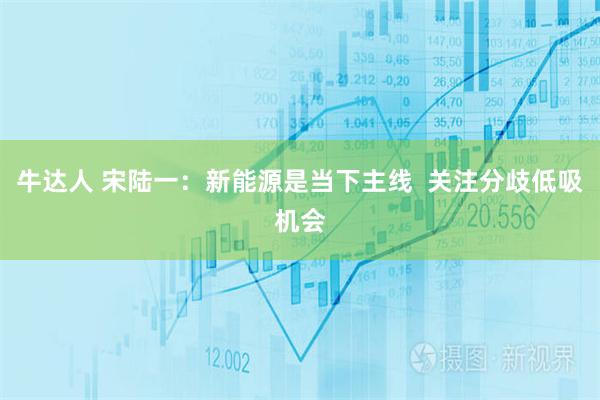 牛达人 宋陆一：新能源是当下主线  关注分歧低吸机会