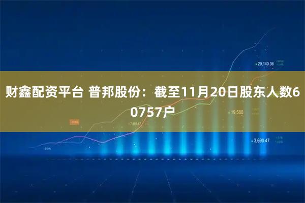 财鑫配资平台 普邦股份：截至11月20日股东人数60757户