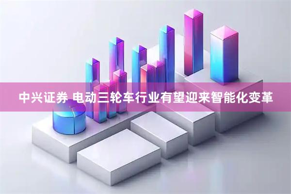 中兴证券 电动三轮车行业有望迎来智能化变革